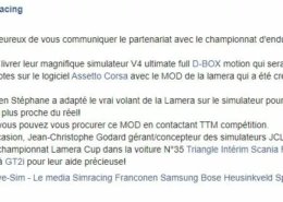 Partenariat JCL SIMRACING - LAMERACUP