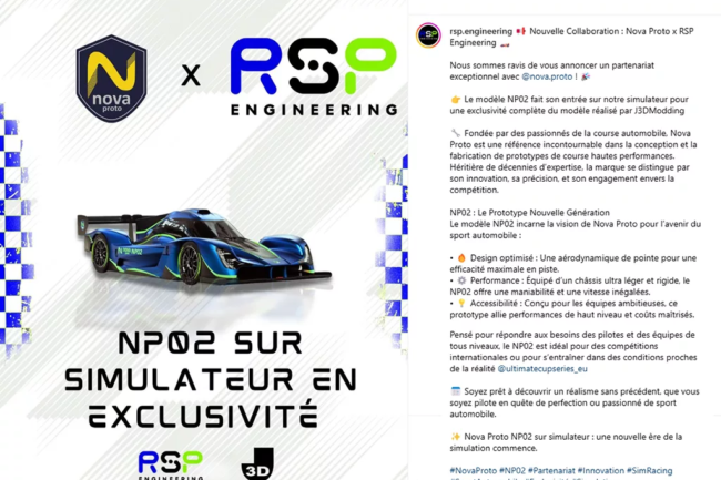 partenariat avec RSP ENGINEERING