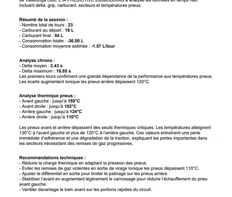 IA PRÉDICTIVE : l'ingénierie de course assistée par l'IA 2 IA PRÉDICTIVE