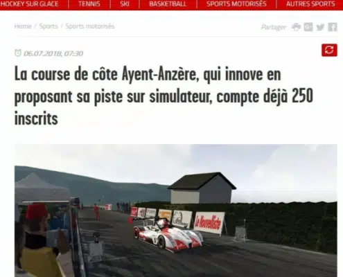 La Course de Cote Ayent Anzere modelisee par J3DMODDING