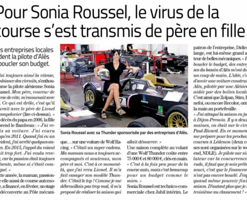 Sonia Roussel s’entraîne chez J3DMODDING pour Wolf Racing