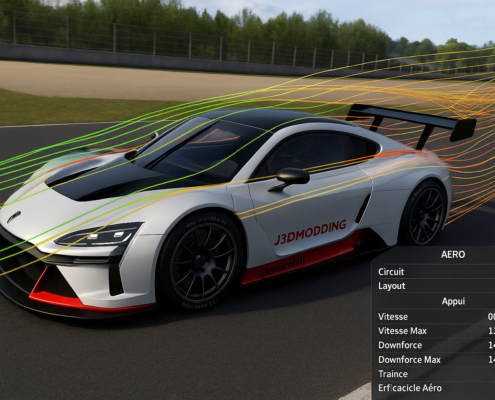 l'Aérodynamique dans la simulation automobile