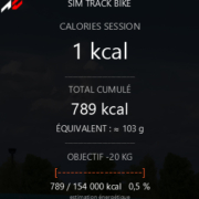 SIM TRACK BIKE 5 Sim Track Bike - module calories