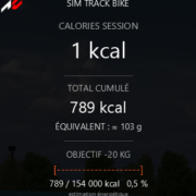 Sim Track Bike - module calories